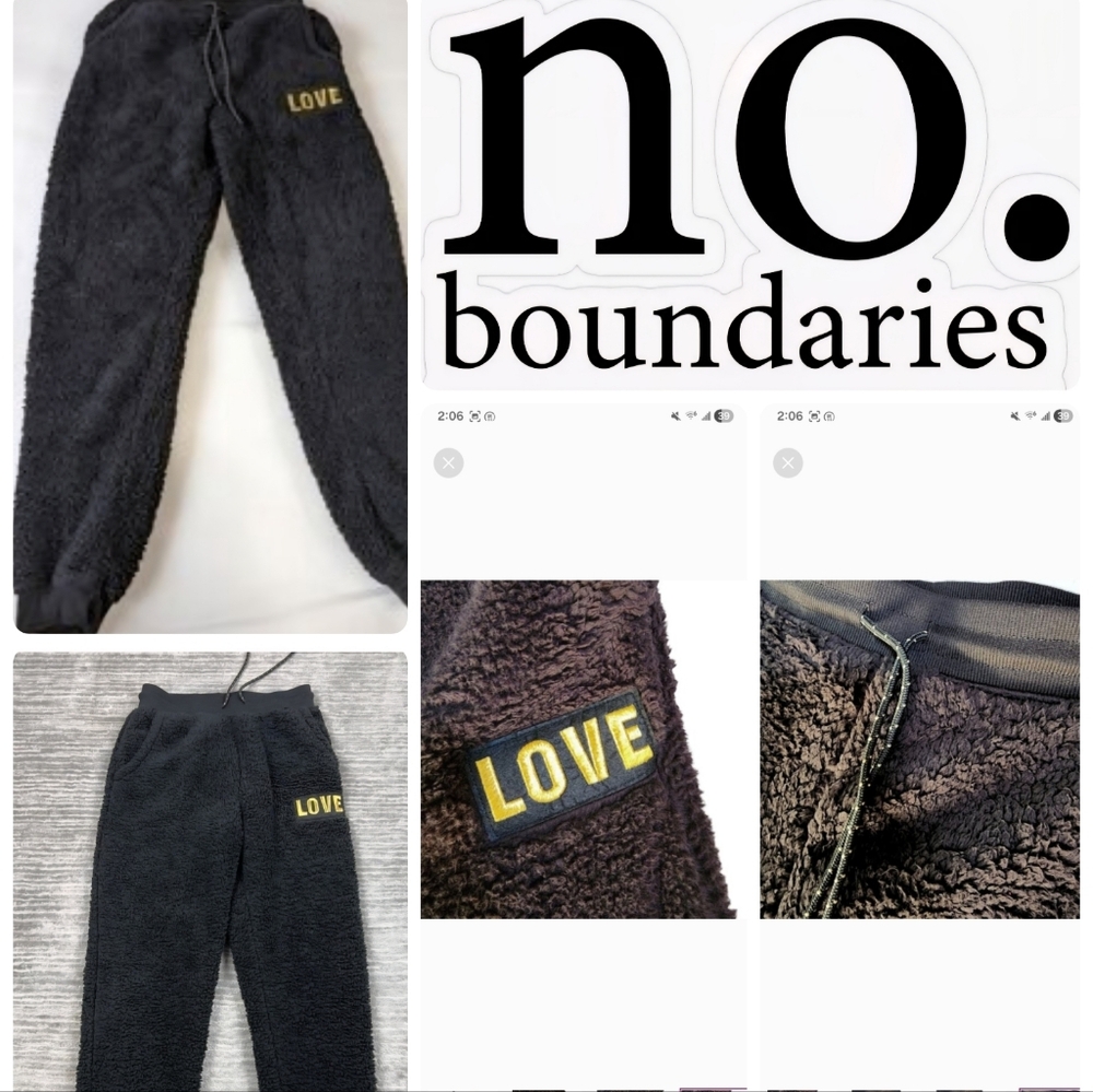 No Boundaries Black Kids Fleece Joggers